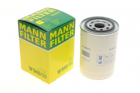 Фільтр гідравлічний Case New Holland MANN W940/51 (фото 1)