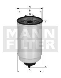 Фільтр паливний DAF MANN WK 10017X