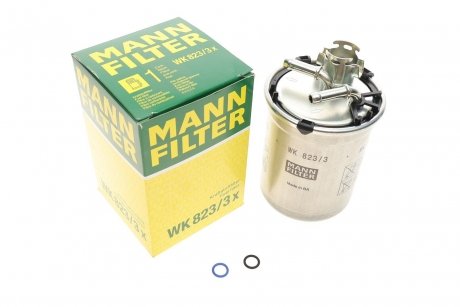 Фильтр топливный MANN WK 823/3 X (фото 1)