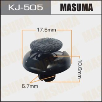 Клипса d=6,5mm L=7mm MASUMA KJ505