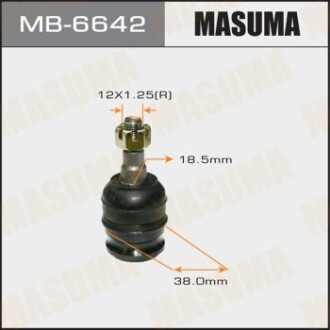 Опора кульова переднього важеля Subaru Forester (02-), Impreza (07-16), Legacy, Outback (03-), XV (11-) (MB-6642) MASUMA MB6642