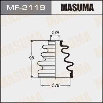 Пильовик ШРКШ зовнішнього Mazda 6 (12-)/ Toyota Corolla (00-06), Prius (00-05) (MF-2119) MASUMA MF2119