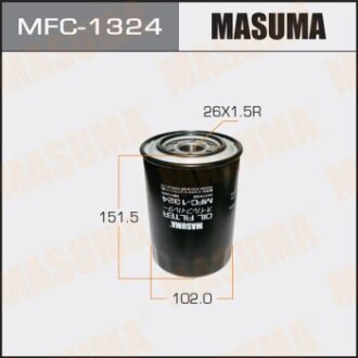 Фільтр масляний Mitsubishi Pajero (00-) D 3.2 (MFC-1324) MASUMA MFC1324 (фото 1)