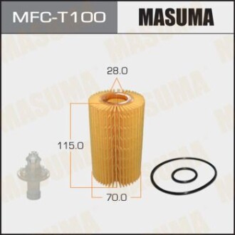 Фильтр масляный (вставка) Toyota Land Cruiser, Sequoia, Tundra (07-) MASUMA MFCT100