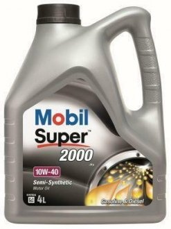 Масло SUPER 2000 x1 10W-40 4л MOBIL 150018 (фото 1)