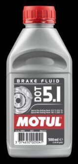 Рідина гальмівна синтетична "DOT 5.1", 0.5л MOTUL 100950 (фото 1)