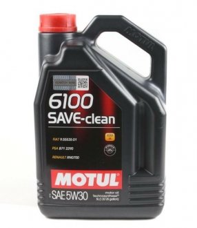 Олива 6100 Save-clean SAE 5W30 5L MOTUL 841651 (фото 1)