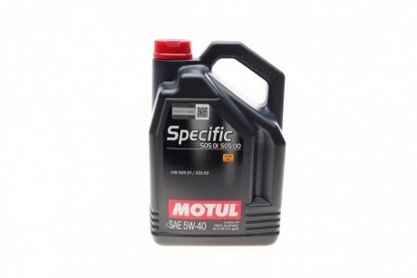 Моторное масло Specific 505 01 502 00 5W-40 синтетическое 5 л MOTUL 842451