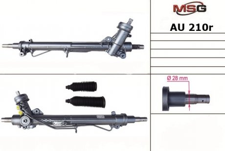 Рулевая рейка с ГУР восстановленная AUDI A4 (8D2, B5) 1994-2000,SKODA SUPERB 2001-2008, MSG AU210R (фото 1)