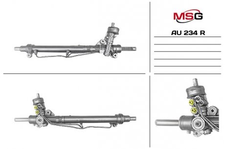 Рулевая рейка с ГУР восстановленная AUDI A4 (8E2, B6) 00-04,A4 Avant (8E5, B6) 01-04,A4 кабрио (8H7, MSG AU234R