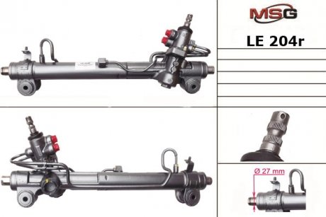 Рульова рейка з ГПК відновлена LEXUS RX 03-07,TOYOTA HIGHLANDER 03-07 MSG LE204R