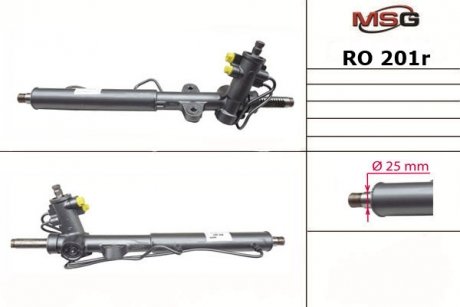 Рулевая рейка с ГУР восстановленная ROVER 25 (RF) 99-05 MSG RO201R (фото 1)