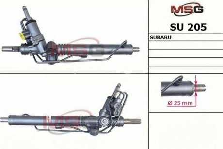 Рульова рейка з ГУР Subaru Legacy MSG SU205 (фото 1)