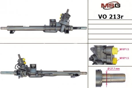 Рульова рейка з ГУР Volvo S60, Volvo V70, Volvo Xc70 MSG VO213R (фото 1)