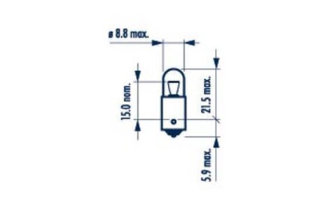 171433000 Лампа T4W HEAVY DUTY 24V 4W BA9s |CONTROL LAMPS| (10шт) HD NARVA 17143 (фото 1)