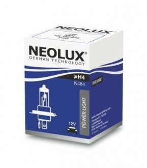 Лампа розжарювання H4 12V 100/80W P43t (вир-во) NEOLUX N484 (фото 1)