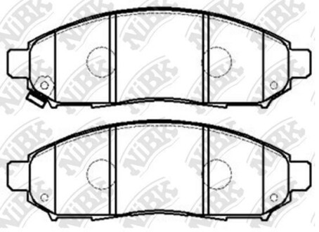 Колодки передние R51/D40 NiBK PN2517 (фото 1)