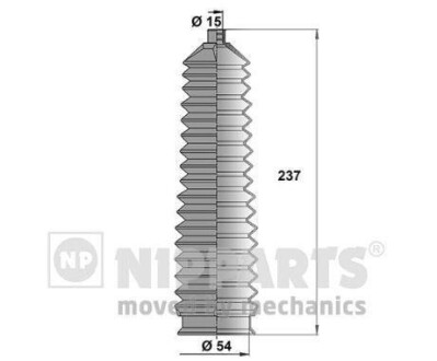 Пильовик рульового механізма NIPPARTS J2840304