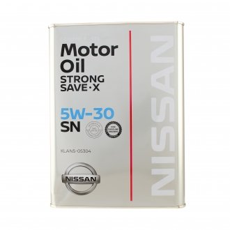 Моторное масло Strong Save X 5W-30 синтетическое 4 л NISSAN / INFINITI Klan505304 (фото 1)