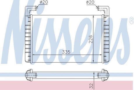 Радіатор салону NISSENS 73371