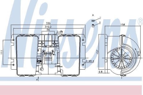 Вентилятор отопителя RENAULT MAGNUM (90-) 390 MIDR/DXi 12 440.26 T (DXi 12) NISSENS 87146