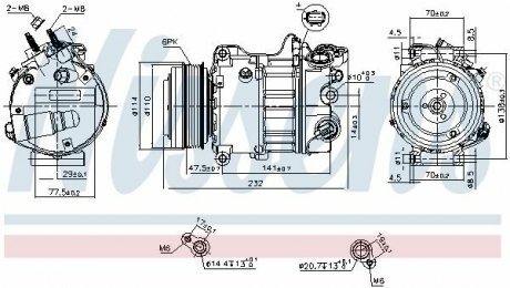 Компресор кондиціонера NISSENS 890585