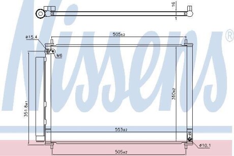 Конденсер кондиціонера NISSENS 940537