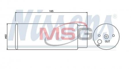 Осушувач кондиціонера MERCEDES ML-CLASS W 163 (98-) (вир-во) NISSENS 95380