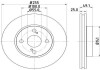 Диск гальмівний передній Toyota Corolla, Prius 1.6, 1.5 (02-07) (ND1083K) NISSHINBO