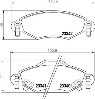 Колодки тормозные дисковые передние Toyota Yaris 1.0, 1.3, 1.5 (01-05) NISSHINBO NP1130 (фото 1)