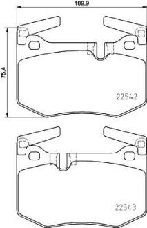 Колодки тормозные дисковые задние Lexus GS (11-), RC (14-) NISSHINBO NP1147 (фото 1)