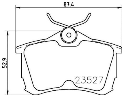 Колодки гальмівні дискові задние Honda Accord VII 2.0, 2.4 (03-08) NISSHINBO NP8029 (фото 1)