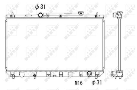 Радиатор охлаждения двигателя TOYOTA Camry 96- NRF 53307 (фото 1)