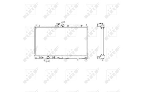 Радіатор охолодження двигуна NRF 53591 (фото 1)