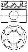 Поршень двигуна NURAL 87-114405-60 (фото 1)
