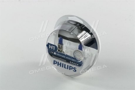 Лампа накалу H1 12V 55W P14,5s Diamond Vision 5000K (вир-во) PHILIPS 12258DVS2 (фото 1)