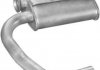 Глушитель, алюм. сталь, передн. часть Mercedes 207D-410D 89-91 (13.10) Polmostro 1310