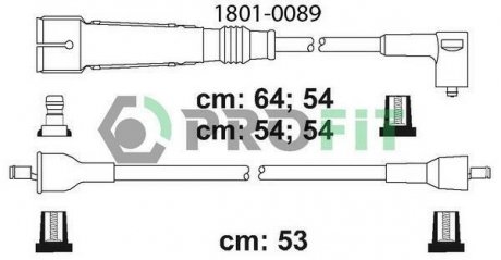 Комплект кабелів високовольтних PROFIT 1801-0089 (фото 1)
