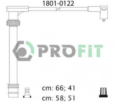 Комплект кабелів високовольтних PROFIT 1801-0122 (фото 1)
