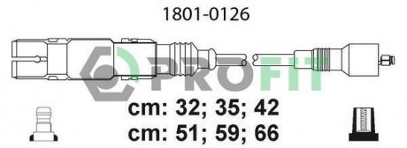 Комплект кабелів високовольтних PROFIT 1801-0126 (фото 1)