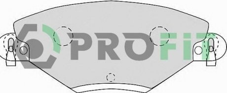 Колодки гальмівні дискові PROFIT 5000-1411 (фото 1)