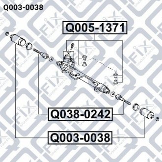 Пильовик рульової рейки Q-fix Q003-0038 (фото 1)