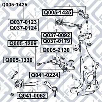 САЙЛЕНТБЛОК ПЕРЕДНЕГО ВЕРХНЕГО РИЧАГА Q-fix Q0051425