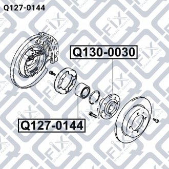 Підшипник ступичний задній Q-fix Q127-0144