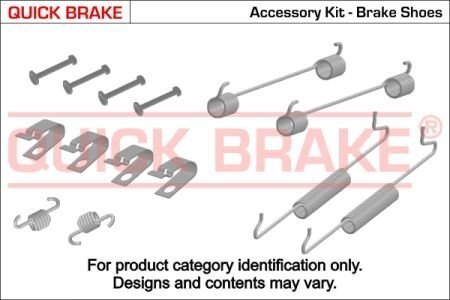 Комплект пружинок колодок ручного гальма QUICK BRAKE 105-0005 (фото 1)