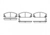 REMSA HONDA Колодки тормозные передние Accord 2.0EX 09/85-09/89 0228.02