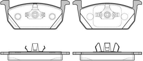 SKODA колодки гальмівні передні KAMIQ, OCTAVIA III Combi 19-, AUDI A1 Sportback 18- REMSA 1710.00 (фото 1)
