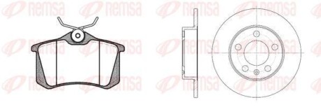 Комплект тормозной задн. SEAT TOLEDO 02-,SKODA FABIA. OCTAVIA 97-, GOLF 97- REMSA 8263.01 (фото 1)