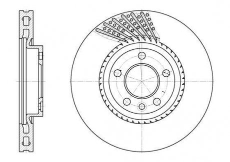 Гальмівний диск ROADHOUSE 6749.10 (фото 1)