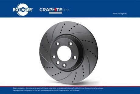 Диск гальмівний передній (кратно 2) Subaru Forester (02-05), (05-08)/ Impreza(94-00), (00-05) [293X57 перфорир.] (RT 2828-GL T5) ROTINGER RT 2828-GL/T5 (фото 1)